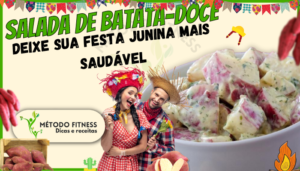 Salada de batata-doce, festa junina, low carb, baixo carboidratos, são joão