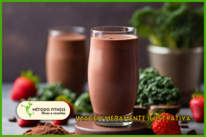 Conheça o maravilhoso Smoothie de whey de chocolate com couve e morango