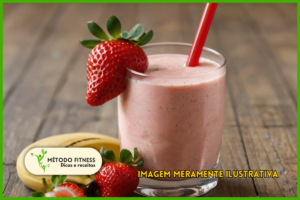 smoothie de morango e banana